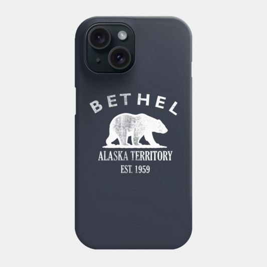 Bethel Alaska Vintage Retro Phone Case - White Logo