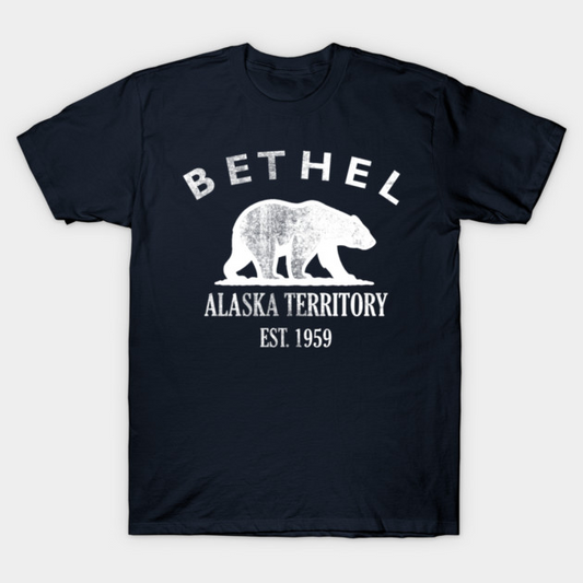 Bethel Alaska Vintage Retro Women's T-Shirt - White Logo - Various Colors