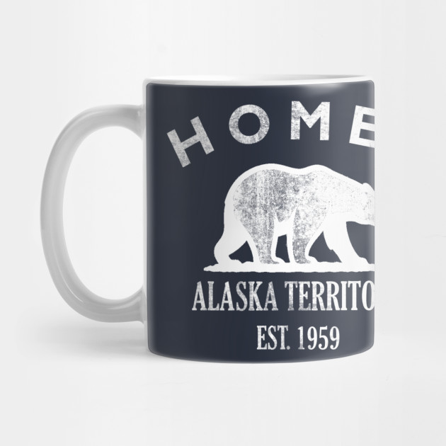 Homer Alaska Vintage Retro Mug - White Logo