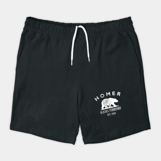 Homer Alaska Vintage Retro Shorts - White Logo - Various Colors