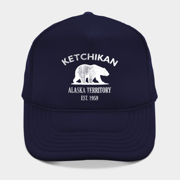Ketchikan Alaska Vintage Retro Hat - White Logo - Various Colors