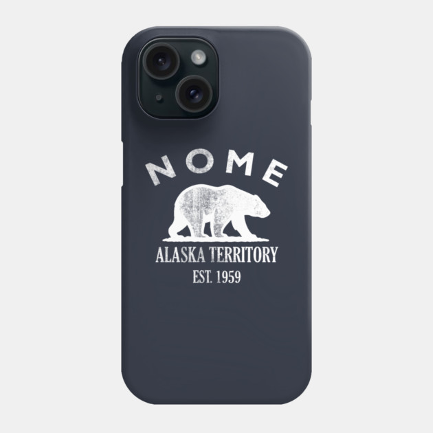 Nome Alaska Vintage Retro Phone Case - White Logo