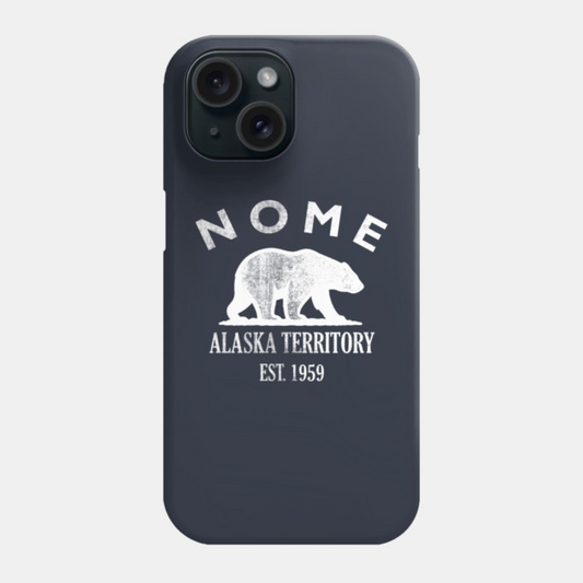 Nome Alaska Vintage Retro Phone Case - White Logo