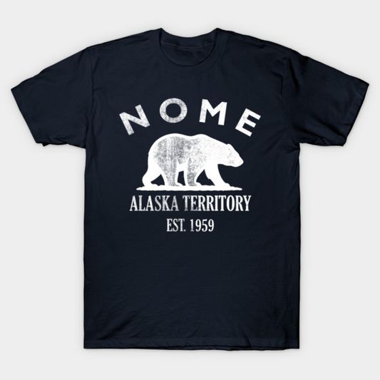 Nome Alaska Vintage Retro Women's T-Shirt - White Logo - Various Colors