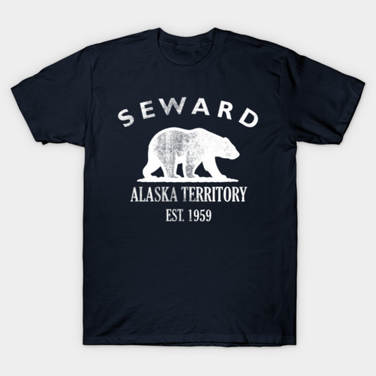 Seward Alaska Vintage Retro Women's T-Shirt - White Logo - Various Colors