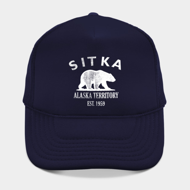 Sitka Alaska Vintage Retro Hat - White Logo - Various Colors