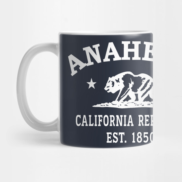 Anaheim California Vintage Retro Mug - White Logo