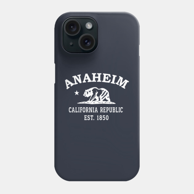 Anaheim California Vintage Retro Phone Case - White Logo