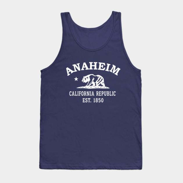 Anaheim California Vintage Retro Tank-Top - White Logo - Various Colors