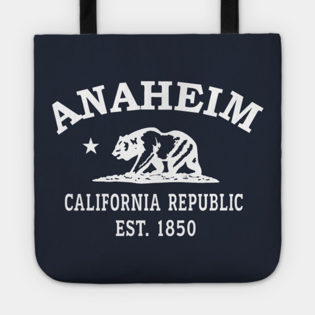 Anaheim California Vintage Retro Tote - White Logo