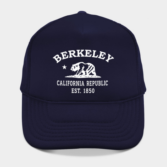 Berkeley California Vintage Retro Hat - White Logo - Various Colors