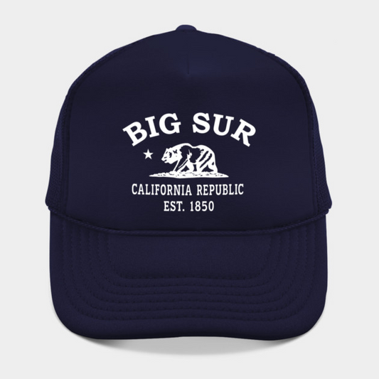 Big Sur California Vintage Retro Hat - White Logo - Various Colors