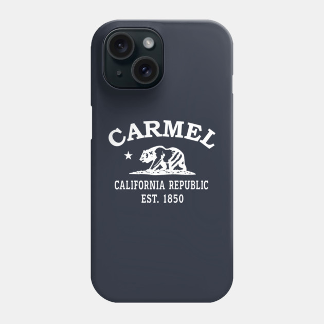 Carmel California Vintage Retro Phone Case - White Logo