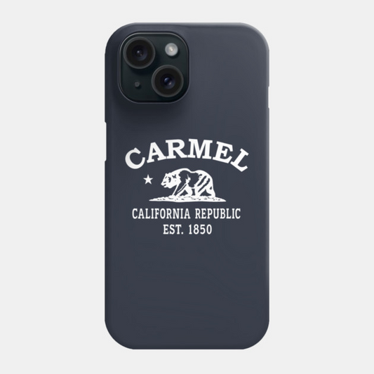 Carmel California Vintage Retro Phone Case - White Logo