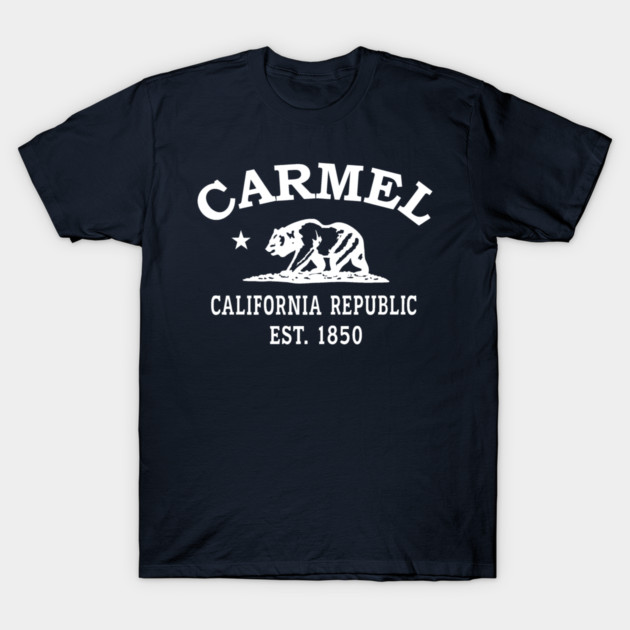 Carmel California Vintage Retro Women's T-Shirt - White Logo - Various Colors