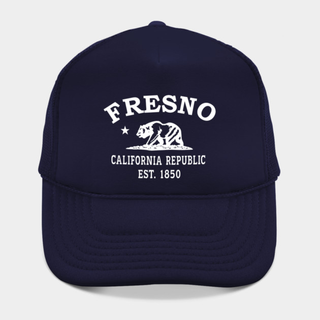 Fresno California Vintage Retro Hat - White Logo - Various Colors