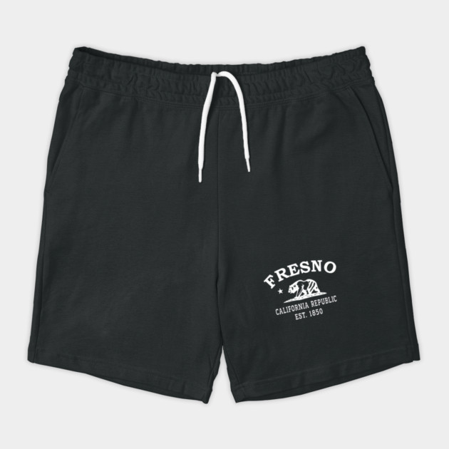 Fresno California Vintage Retro Shorts - White Logo - Various Colors