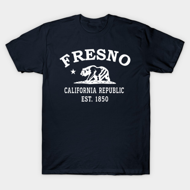 Fresno California Vintage Retro Women's T-Shirt - White Logo - Various Colors