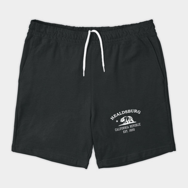 Healdsburg California Vintage Retro Shorts - White Logo - Various Colors