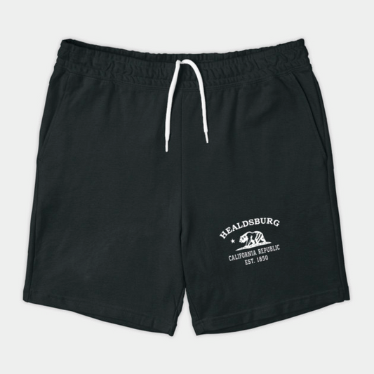 Healdsburg California Vintage Retro Shorts - White Logo - Various Colors