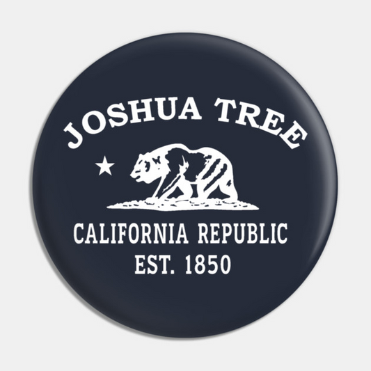 Joshua Tree California Vintage Retro Pin - White Logo