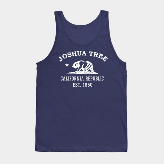 Joshua Tree California Vintage Retro Tank-Top - White Logo - Various Colors