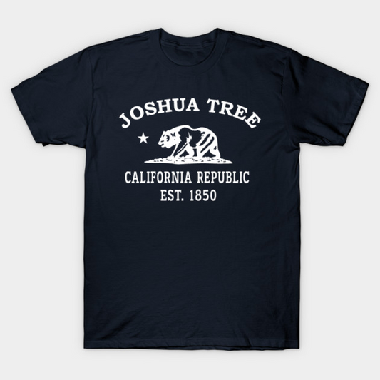 Joshua Tree California Vintage Retro Women's T-Shirt - White Logo - Various Colors
