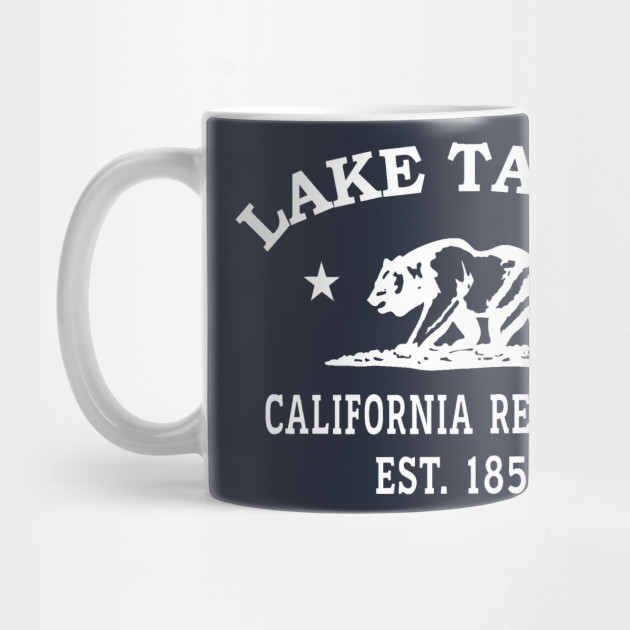 Lake Tahoe California Vintage Retro Mug - White Logo