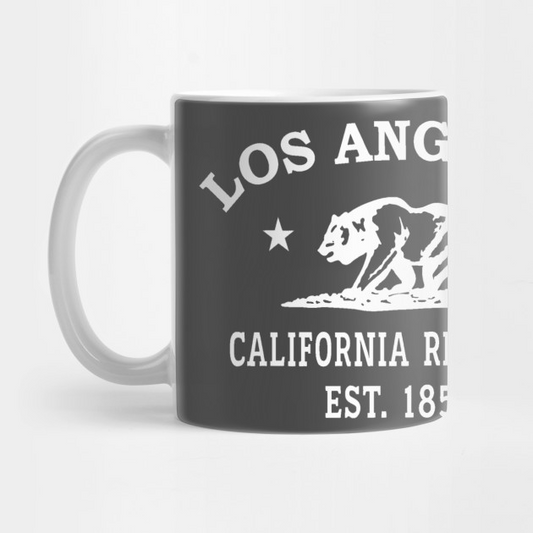 Los Angeles California Vintage Retro Mug - White Logo