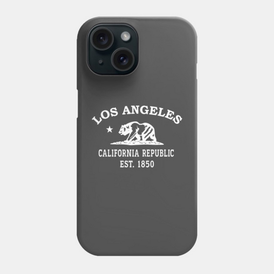 Los Angeles California Vintage Retro Phone Case - White Logo