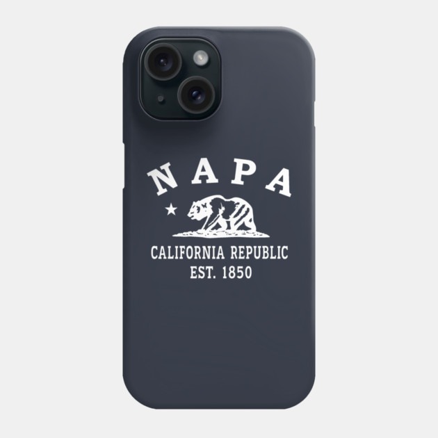 Napa California Vintage Retro Phone Case - White Logo