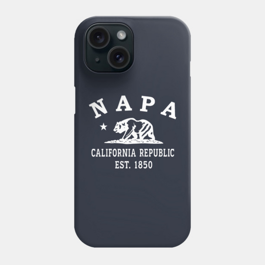 Napa California Vintage Retro Phone Case - White Logo