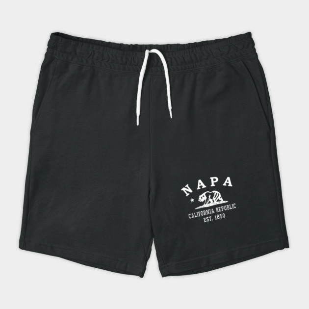 Napa California Vintage Retro Shorts - White Logo - Various Colors