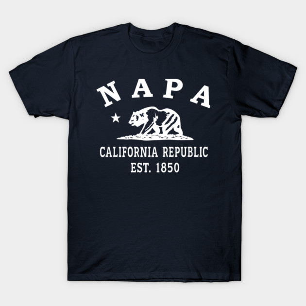Napa California Vintage Retro Women's T-Shirt - White Logo - Various Colors