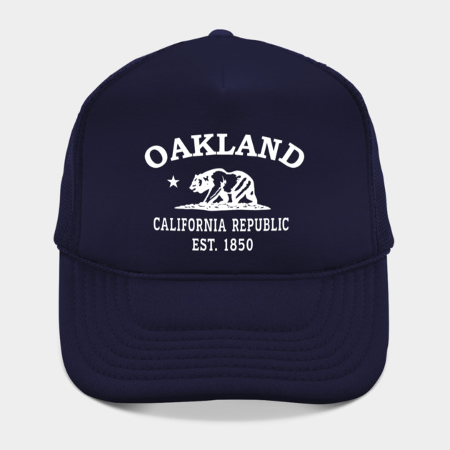 Oakland California Vintage Retro Hat - White Logo - Various Colors