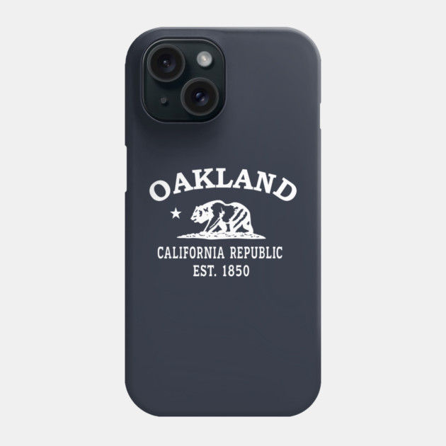 Oakland California Vintage Retro Phone Case - White Logo