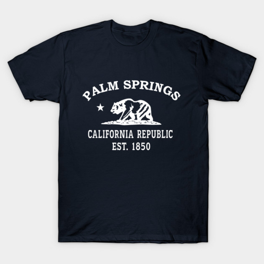 Palm Springs California Vintage Retro Women's T-Shirt - White Logo - Various Colors