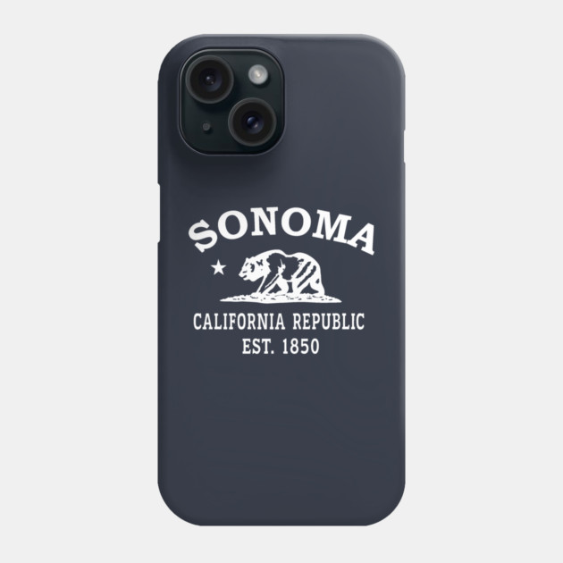 Sonoma California Vintage Retro Phone Case - White Logo