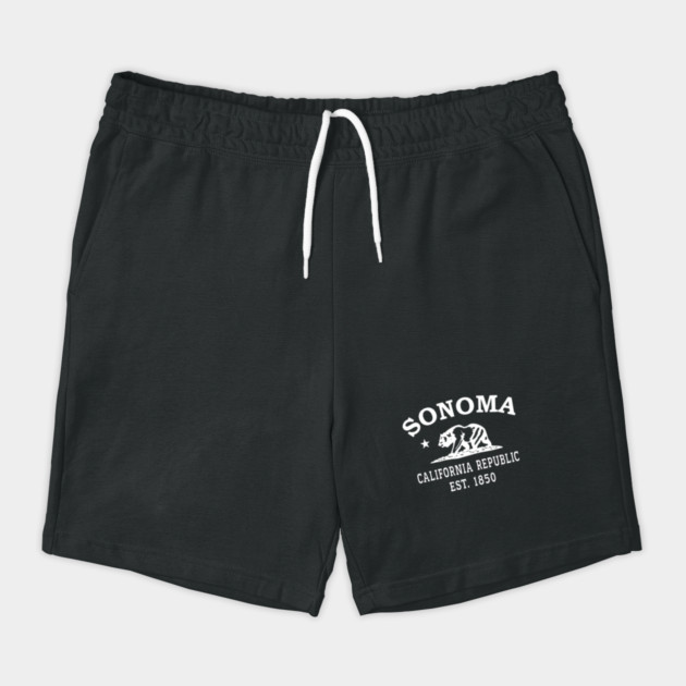 Sonoma California Vintage Retro Shorts - White Logo - Various Colors