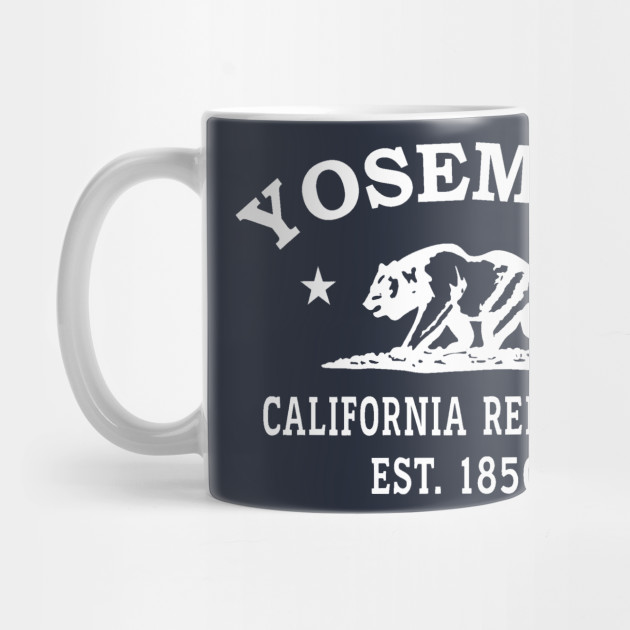 Yosemite California Vintage Retro Mug - White Logo