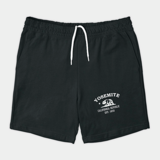 Yosemite California Vintage Retro Shorts - White Logo - Various Colors