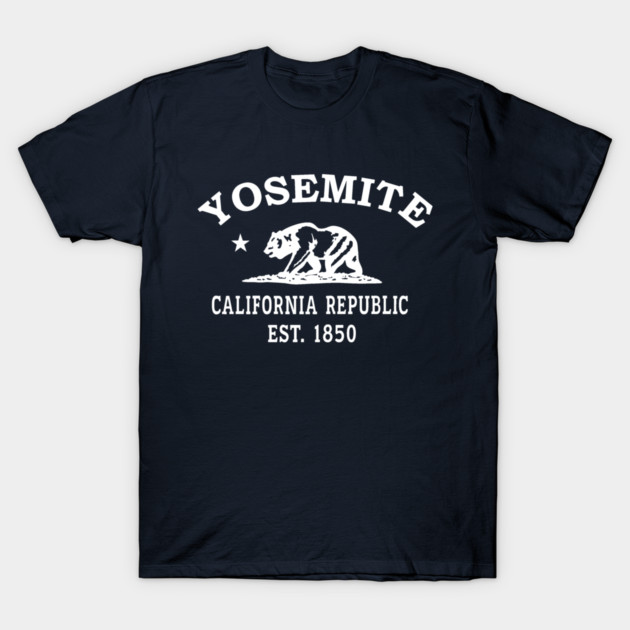 Yosemite California Vintage Retro Women's T-Shirt - White Logo - Various Colors