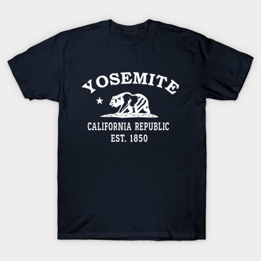 Yosemite California Vintage Retro Women's T-Shirt - White Logo - Various Colors