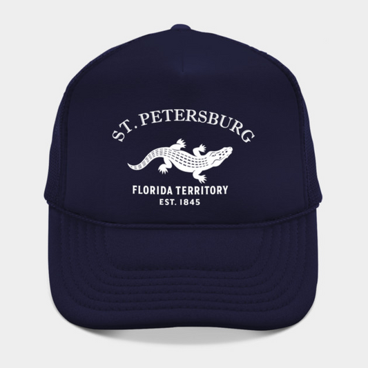 St. Petersburg Florida Vintage Retro Hat - White Logo - Various Colors