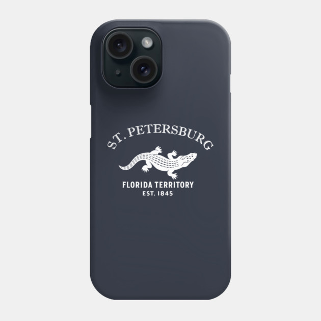 St. Petersburg Florida Vintage Retro Phone Case - White Logo