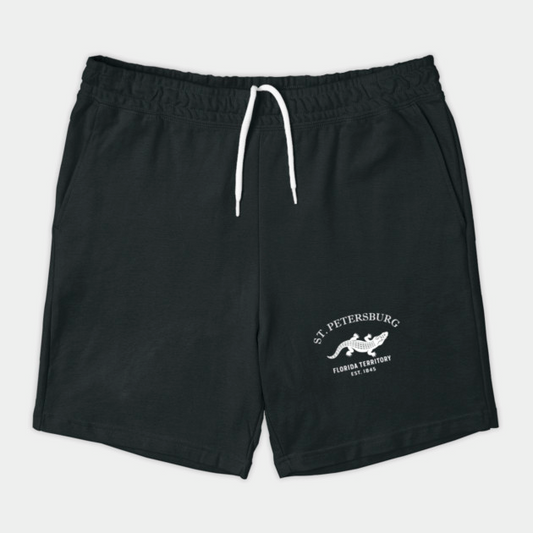 St. Petersburg Florida Vintage Retro Shorts - White Logo - Various Colors