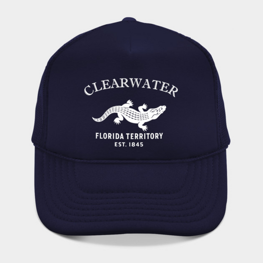 Clearwater Florida Vintage Retro Hat - White Logo - Various Colors