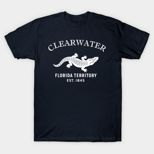 Clearwater Florida Vintage Retro Women's T-Shirt - White Logo - Various Colors