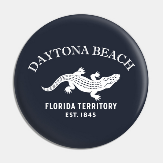 Daytona Florida Vintage Retro Pin - White Logo