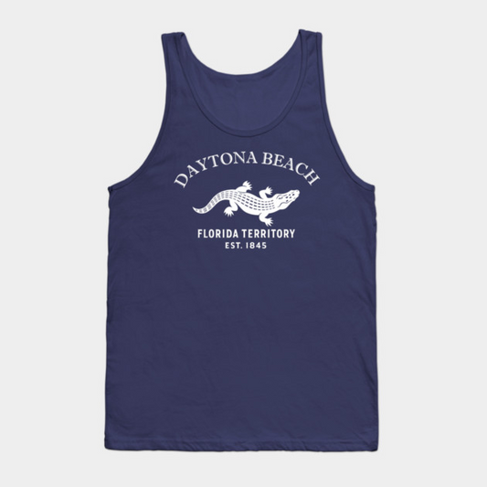 Daytona Florida Vintage Retro Tank-Top - White Logo - Various Colors